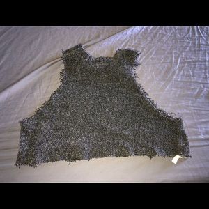 Charcoal Crop Top
